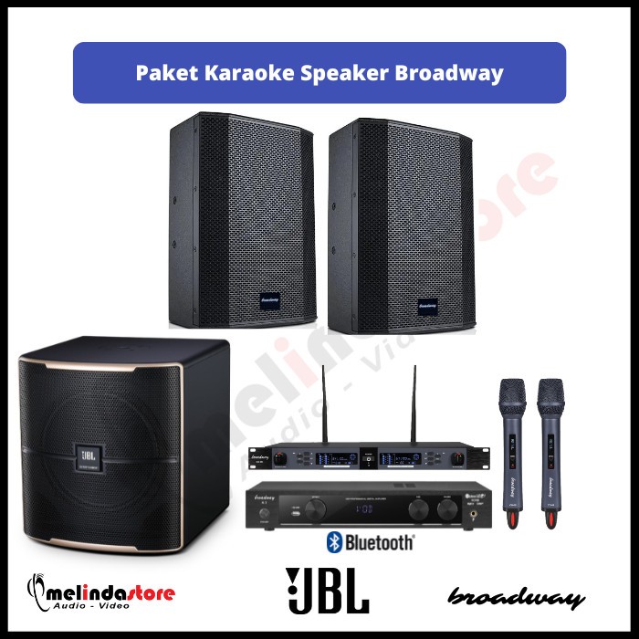 Paket Karaoke Speaker Broadway 8 Inch